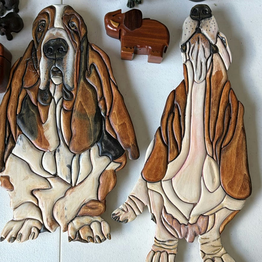 Collection of Wooden Animal Carvings and Figurines - image 5 of 7