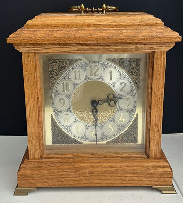 Wooden Mantel Clock - Image 1 of 3