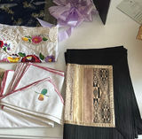 Decorative Textiles, Embroidered Linens, and Frog Wall Art - thumbnail 2 of 7