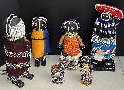 Collection of Beaded African Figurines - Image 1 of 7