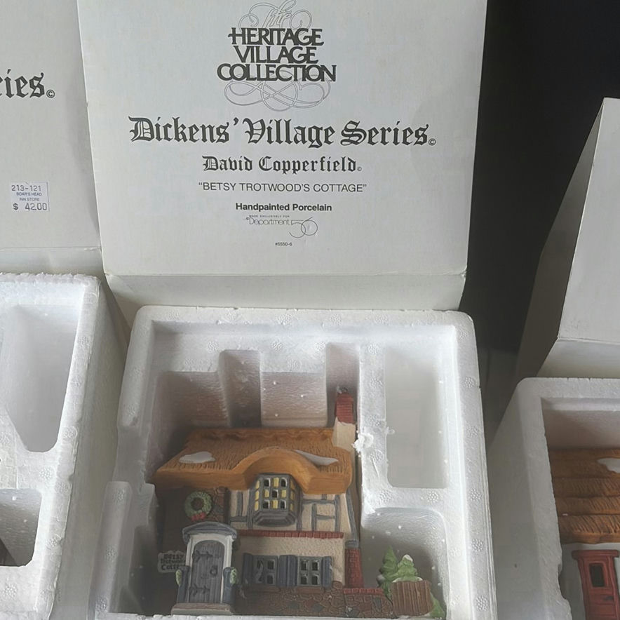 Dickens Village Collection hand-painted porcelain cottages - image 4 of 9