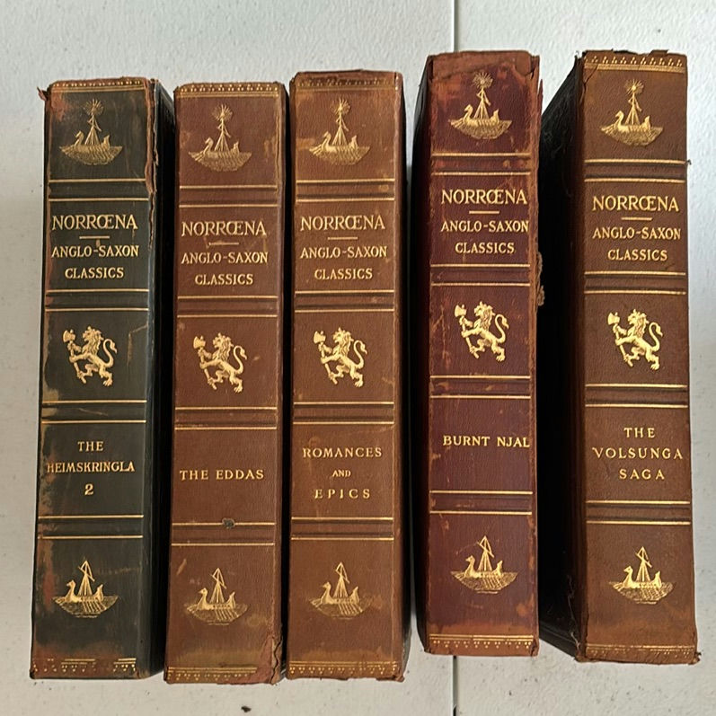 Collection of Antique Leather-Bound Classic Books - image 3 of 4