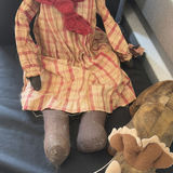 Rag doll and brown dinosaur plush toy - thumbnail 3 of 5