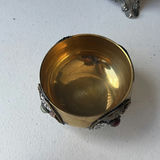 Ornate silver-tone decorative metalware collection - thumbnail 3 of 8