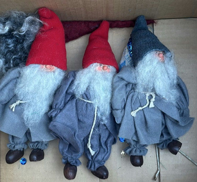 Collection of Decorative Cloth Dolls and Plush Panda - image 8 of 8