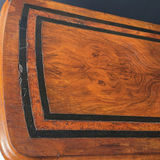 Antique Card Table with Green Baize and Carved Pedestal - thumbnail 6 of 11