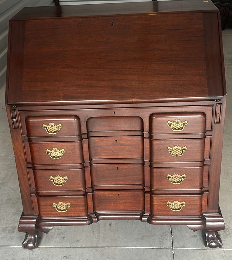 Wooden Secretary Desk with Drawers - image 1 of 7