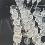 Crystal glassware collection with champagne flutes and tumblers - thumbnail 5 of 6