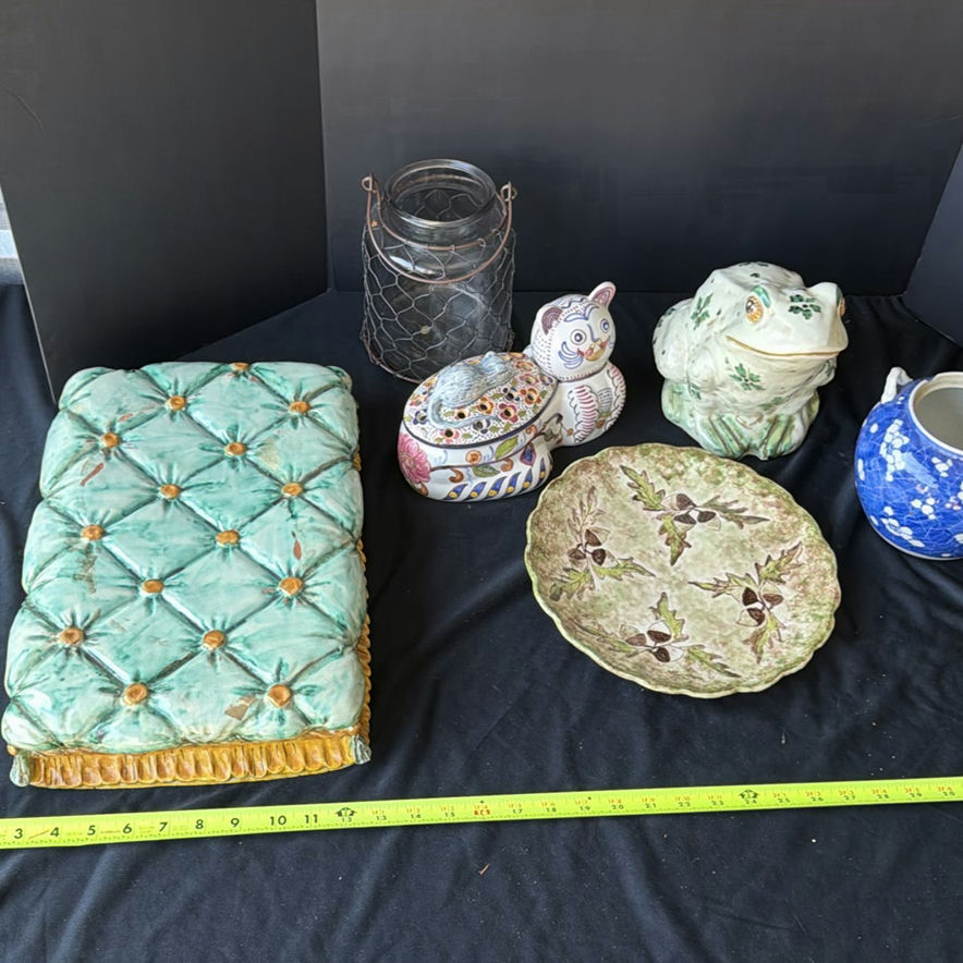 Assorted Decorative Ceramics and Textile Item - image 9 of 10