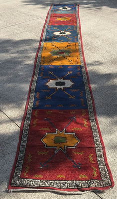 Multicolor geometric runner rug - Image 1 of 4