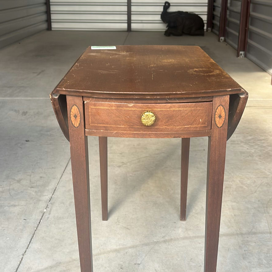Wooden Drop-Leaf Side Tables - image 4 of 7