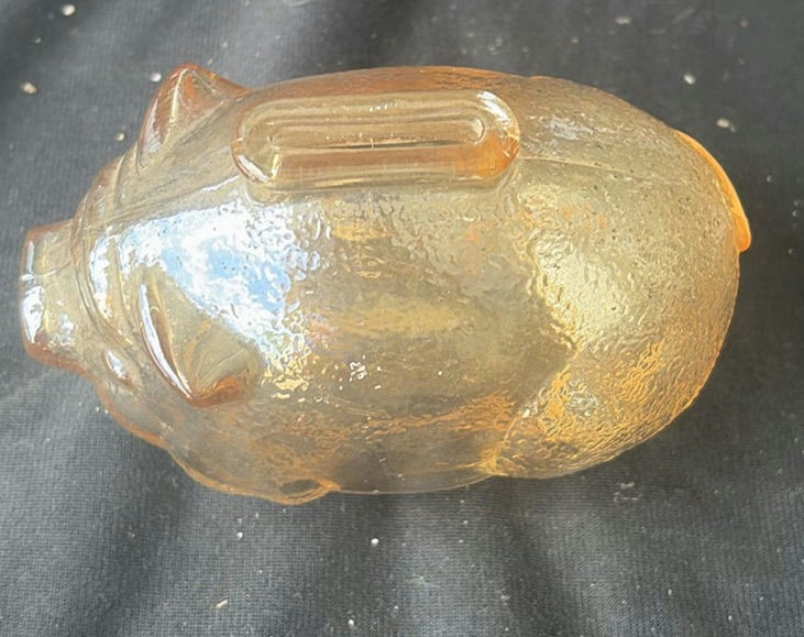 Glass decanter collection with pig figurine - image 3 of 8