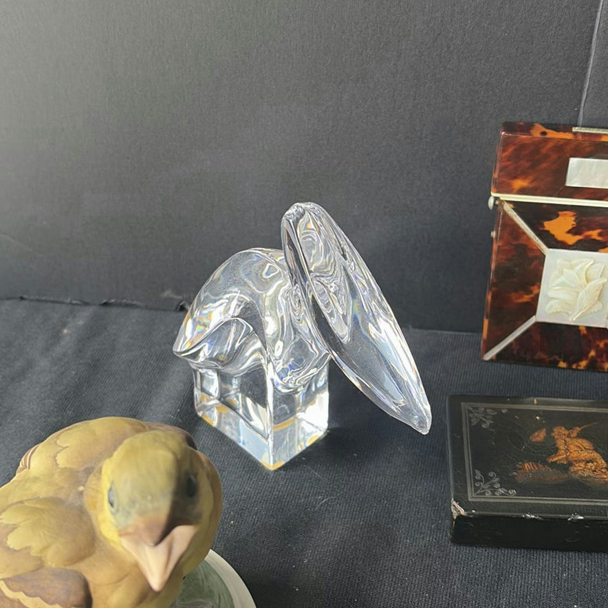 Assorted Crystal Glass Figurines and Teacup Set - image 3 of 11