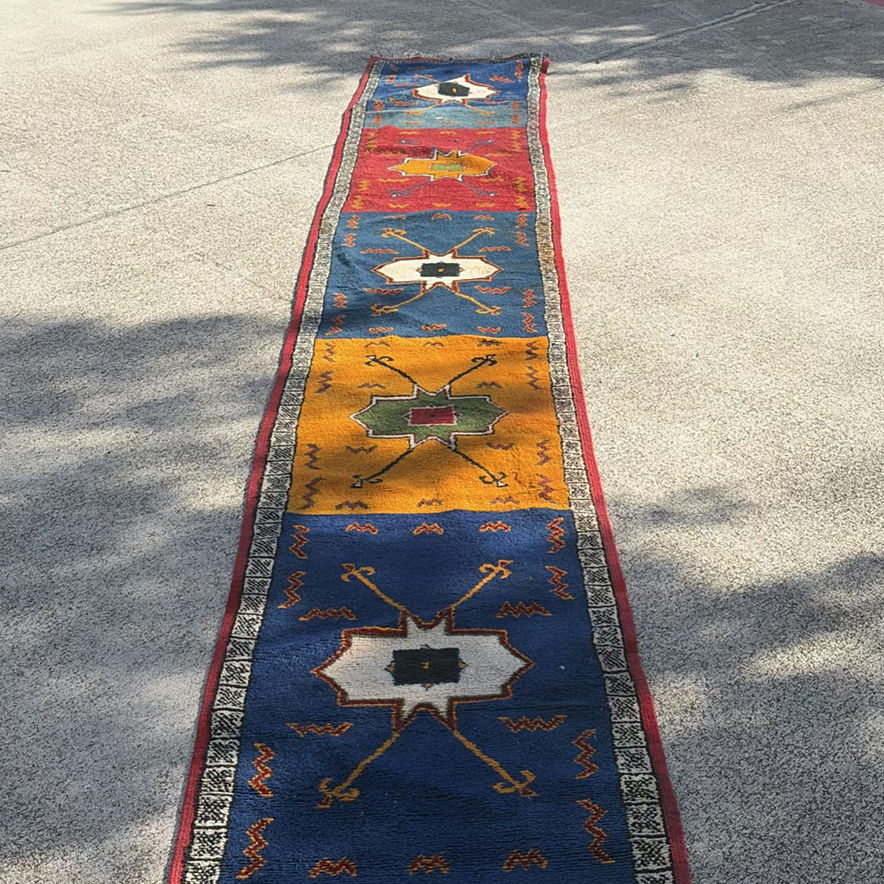 Multicolor geometric runner rug - image 3 of 4