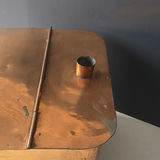 Copper rectangular metal container with hinged lid and vent - thumbnail 3 of 6