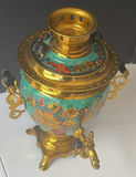 Electric enamel samovar with floral motif - thumbnail 4 of 7
