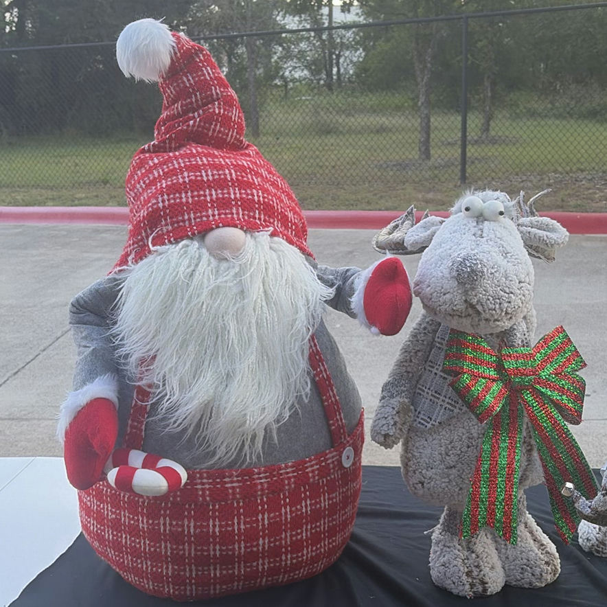 Santa Claus and Reindeer Christmas Figurines - image 2 of 4