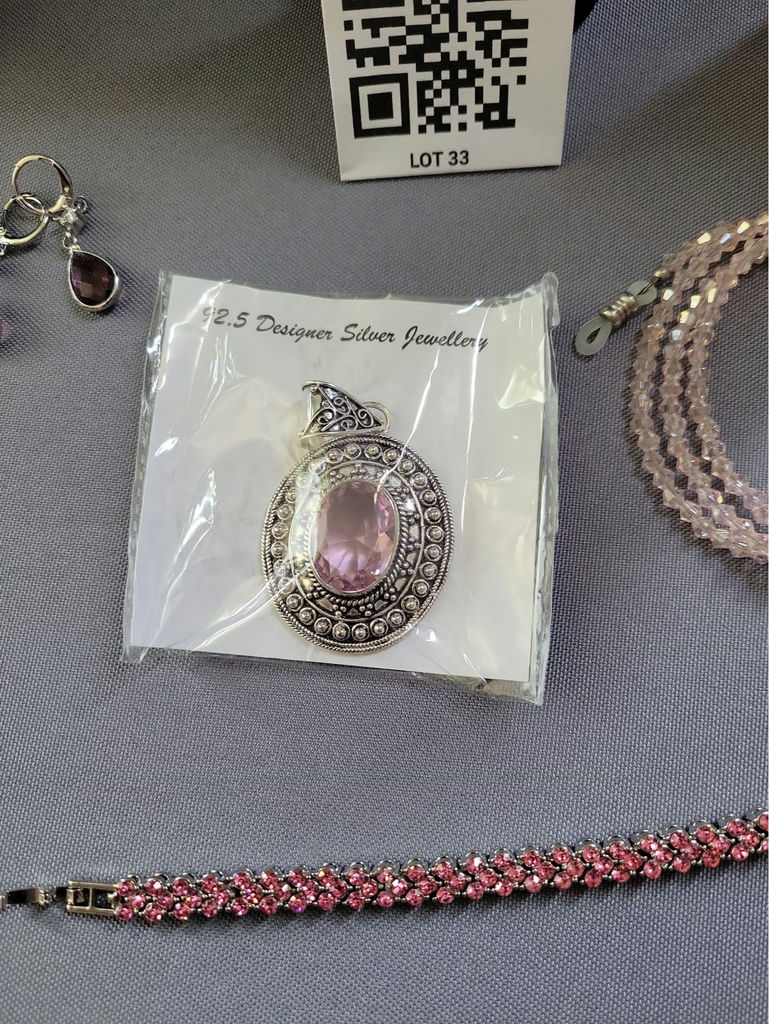 Swarovski Elements and Assorted Pink and Silver Jewelry Collection - image 7 of 19
