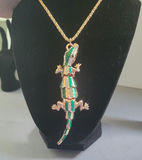 Betsey Johnson lizard pendant necklace - thumbnail 1 of 4