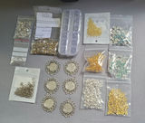 Swarovski Elemnts and assorted jewelry making findings and components - thumbnail 1 of 11