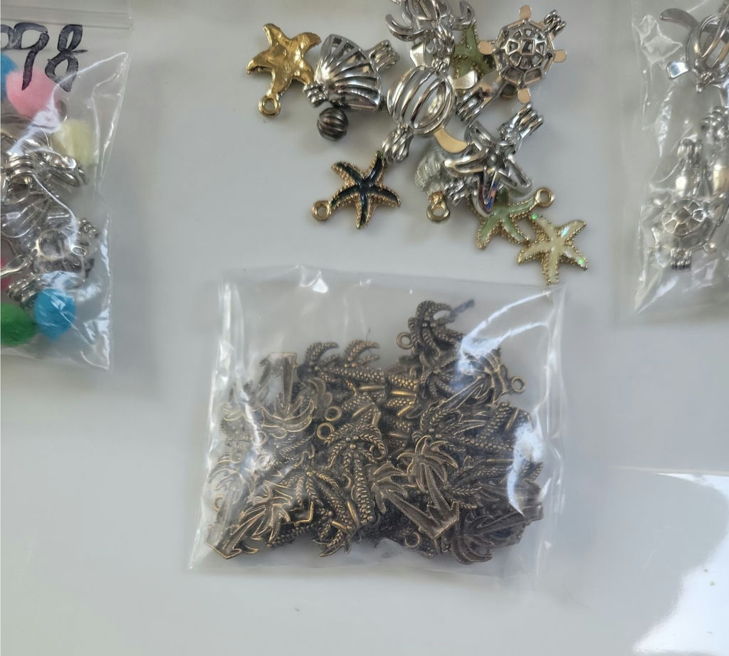 Assorted craft charms and embellishments - image 2 of 10