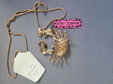 Betsey Johnson crab pendant necklace - thumbnail 3 of 4