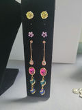 Swarovski Elements and Assorted Jewelry Collection with Rings, Necklace, Bracelet, and Earrings - thumbnail 10 of 15
