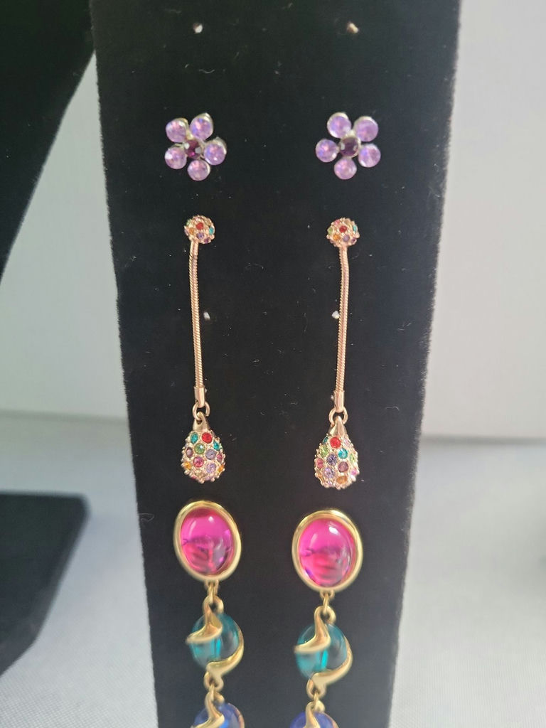 Swarovski Elements and Assorted Jewelry Collection with Rings, Necklace, Bracelet, and Earrings - image 13 of 15