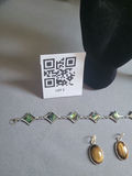 Sterling Silver and Silver Tone Jewelry Lot with Purple Topaz, Agate, Earrings, Bracelet, and Necklaces - thumbnail 6 of 7