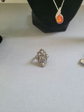 Assorted silver jewelry set: bangles, rings, necklace, and earrings - thumbnail 4 of 15