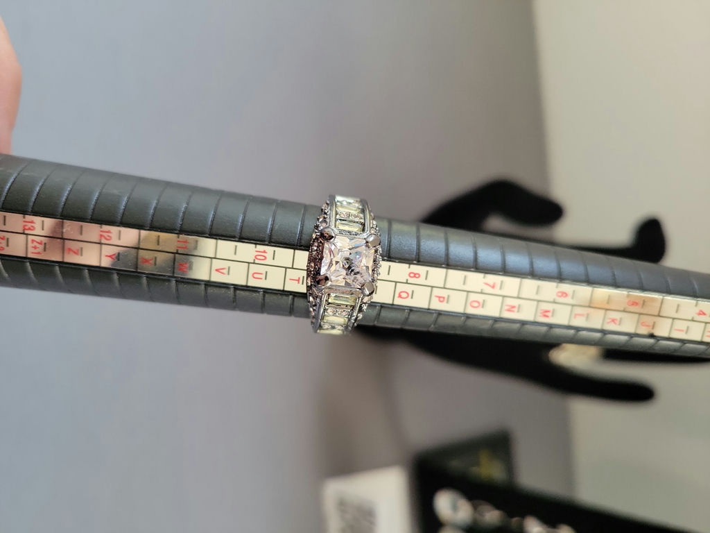 Swarovski Elements and Faux Diamond jewelry collection: bracelet, necklace, rings and earrings with floral hair accessory - image 3 of 17