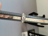 Swarovski Elements and Faux Diamond jewelry collection: bracelet, necklace, rings and earrings with floral hair accessory - thumbnail 3 of 17