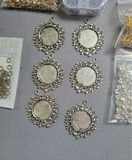 Swarovski Elemnts and assorted jewelry making findings and components - thumbnail 9 of 11