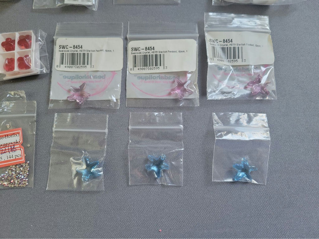 Assorted Swarovski crystals and jewelry components - image 8 of 10