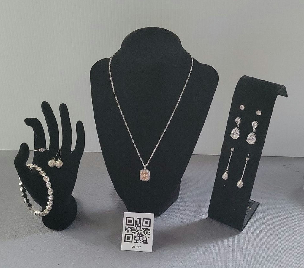 Assorted Silver-Tone Jewelry Set - image 1 of 14