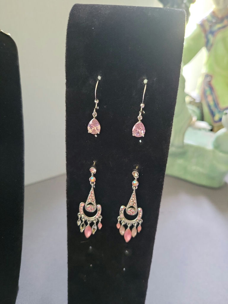 Swarovski Elements and Assorted Costume Jewelry Set with Necklace, Bracelet, Earrings, and Studs - image 7 of 8