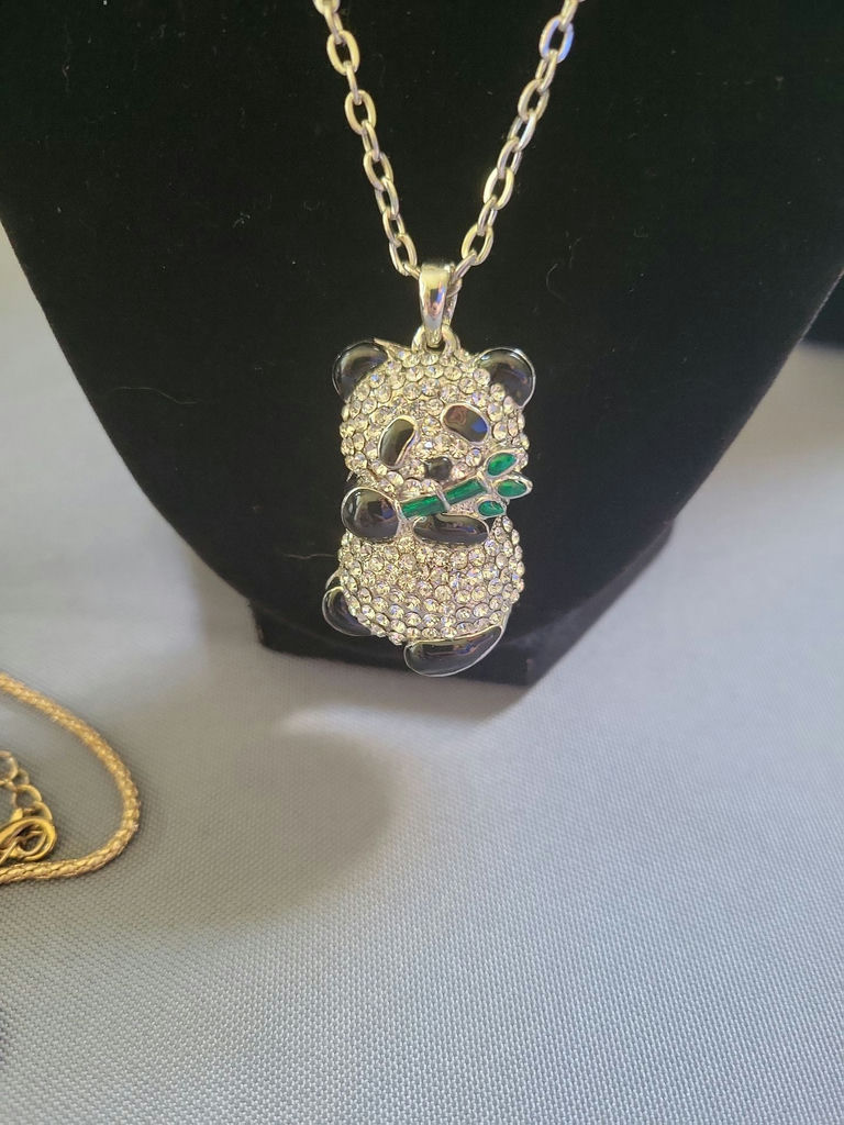 Besty Johnson gold-tone animal pendants: turtle and panda - image 4 of 6