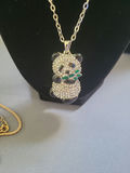 Besty Johnson gold-tone animal pendants: turtle and panda - thumbnail 4 of 6