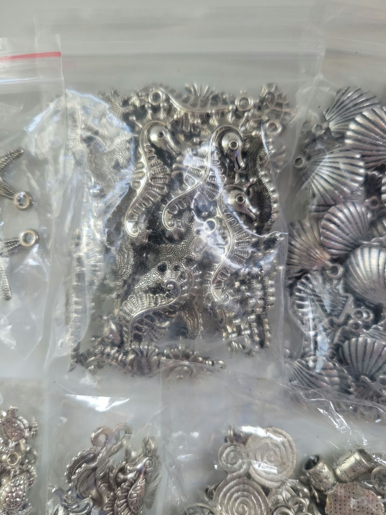 Assorted metal charms and jewelry findings - image 4 of 14