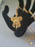 Besty Johnson gold-tone animal pendants: turtle and panda - thumbnail 3 of 6