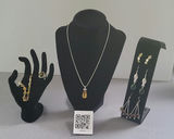 Swarovsk Elements and Assorted Jewelry Lot with Necklace, Bracelet, Ring, and Earrings - thumbnail 1 of 12