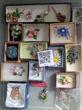Assorted Brooches and Pins in Boxes - thumbnail 1 of 21