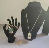 Besty Johnson gold-tone animal pendants: turtle and panda - thumbnail 1 of 6