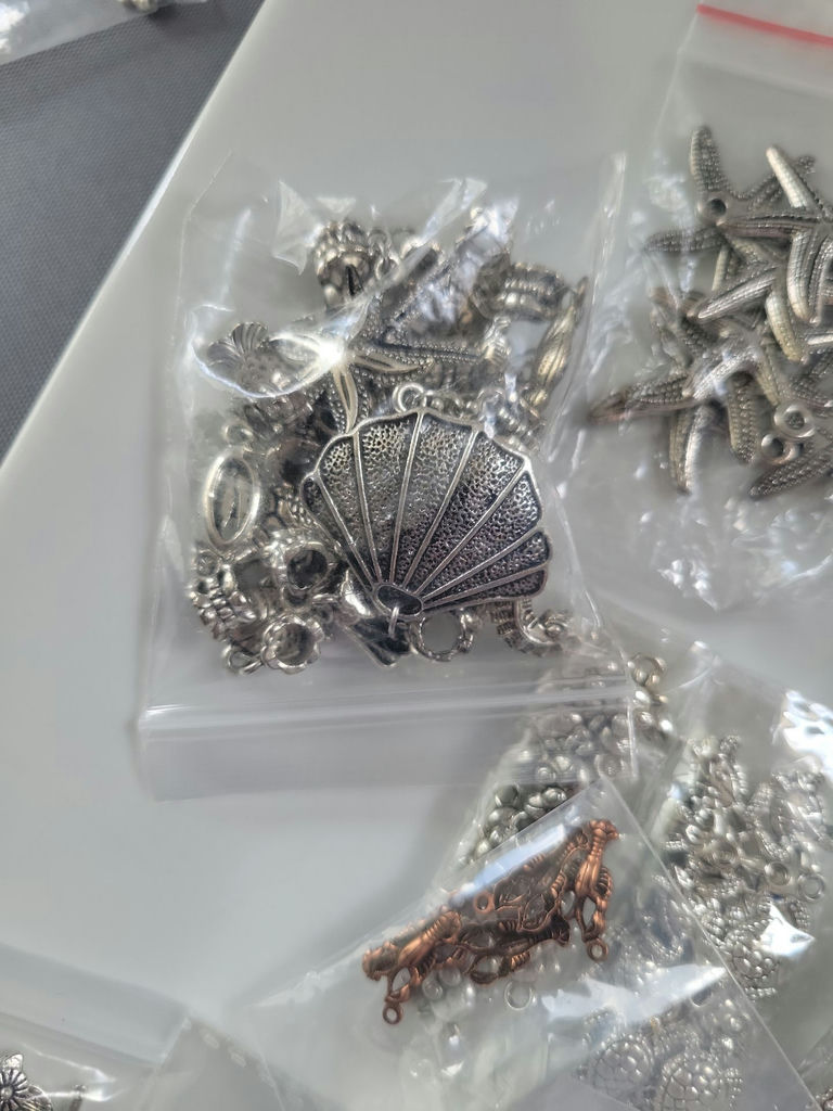 Assorted metal charms and jewelry findings - image 6 of 14
