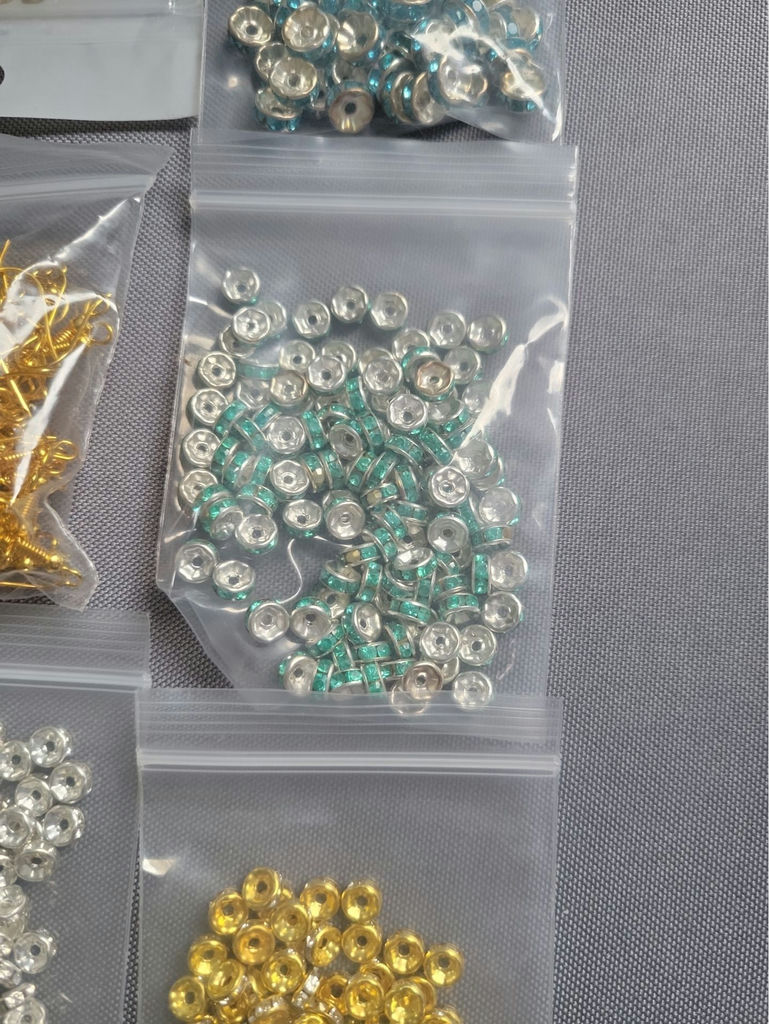 Swarovski Elemnts and assorted jewelry making findings and components - image 6 of 11
