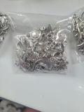 Assorted silver-tone metal charms and pendants - thumbnail 15 of 19