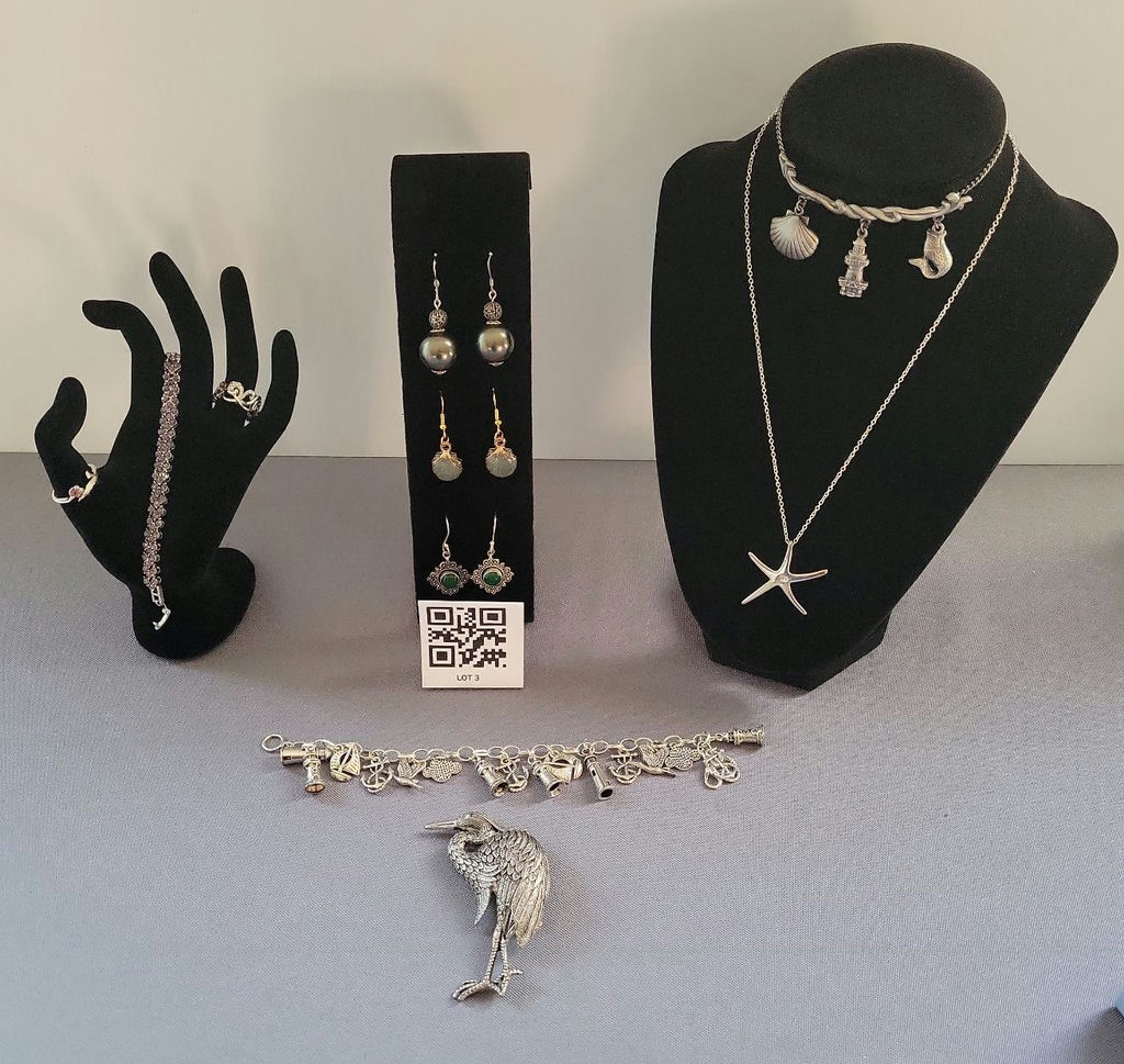 Silver jewelry collection with nautical motifs and starfish pendant - image 1 of 18