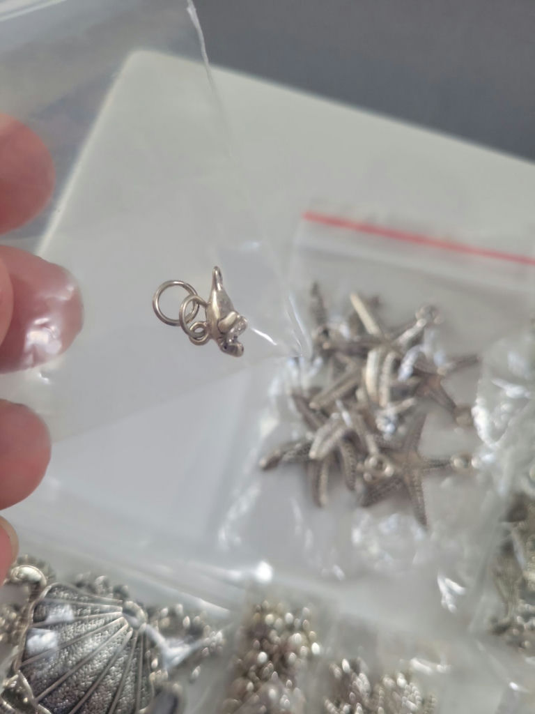 Assorted metal charms and jewelry findings - image 2 of 14