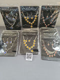 Assorted fashion jewelry sets with colored gemstones - thumbnail 1 of 8