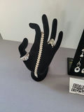 Swarovski Elements and Faux Diamond jewelry collection: bracelet, necklace, rings and earrings with floral hair accessory - thumbnail 2 of 17
